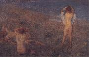 Philip Wilson Steer A Summer's Evening Sweden oil painting reproduction
